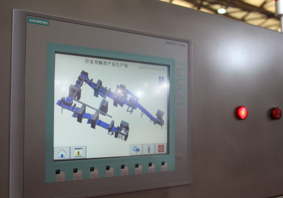 comprar Siemens controlou a linha de produção do croissant com sistema de gerencio da precisão alta Fabricação em linha