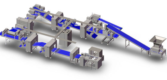comprar Máquina industrial do fabricante de pão, equipamento da panificação com solução de alimentação Fabricação em linha