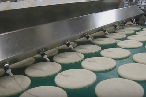 comprar A máquina automática da pizza limpa fácil, 3000 quilogramas /Hr Output o equipamento comercial da pizza Fabricação em linha