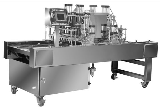 comprar Depositante controlado da massa da cookie do PLC, máquina industrial do depositante da massa Fabricação em linha