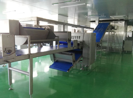 comprar Auto linha de produção de congelação do croissant com o depositante de 8 bocais para o croissant enchido Fabricação em linha