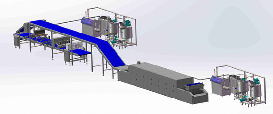 comprar controle do tela táctil de 300kg/Hr Pita Bread Baguette Production Line Fabricação em linha