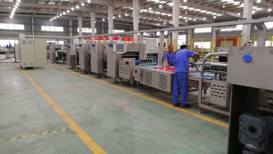 comprar Pizza automática industrial do laminador da massa do PLC de Siemens que faz a máquina com estratificação Fabricação em linha