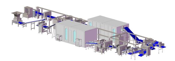 comprar Linha automática flexível alta do croissant da máquina da laminação da massa com dispositivo de dobramento gordo Fabricação em linha