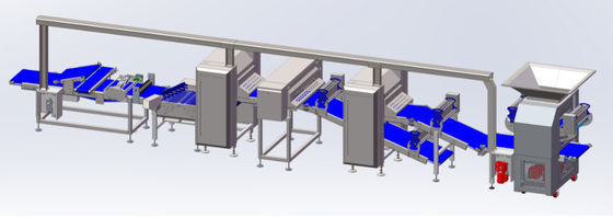 comprar Máquina flexível do laminador da massa de pastelaria com estrutura modular de Multirollers Fabricação em linha